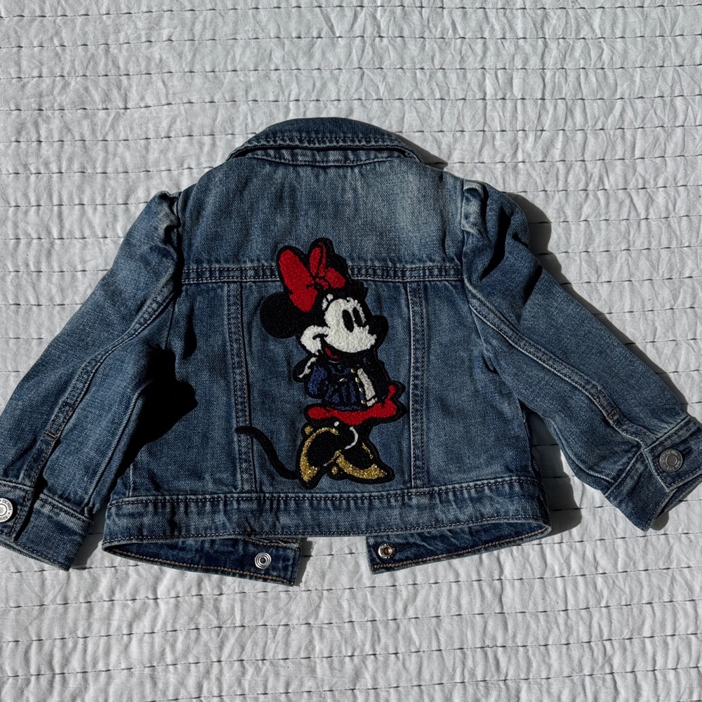 Denim Jacket with Disney Minnie Mouse Character Patch